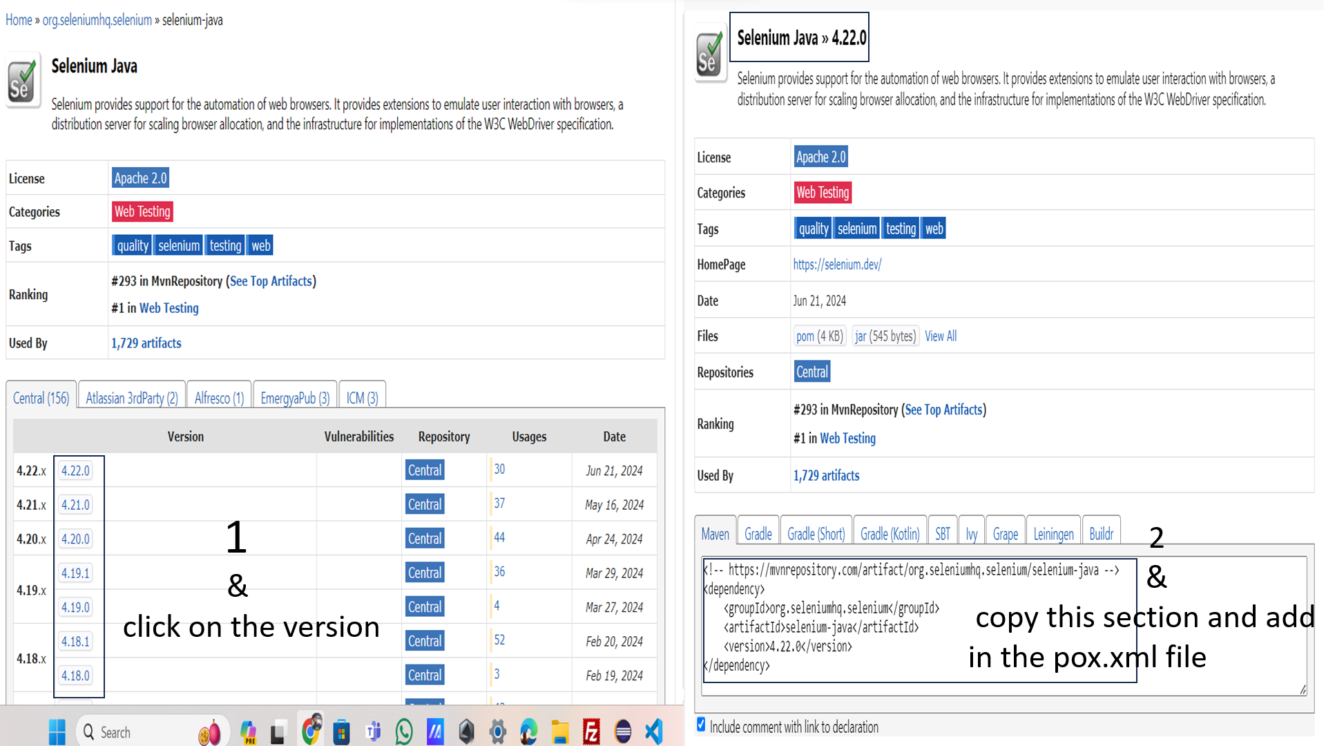 dependencies-selection
